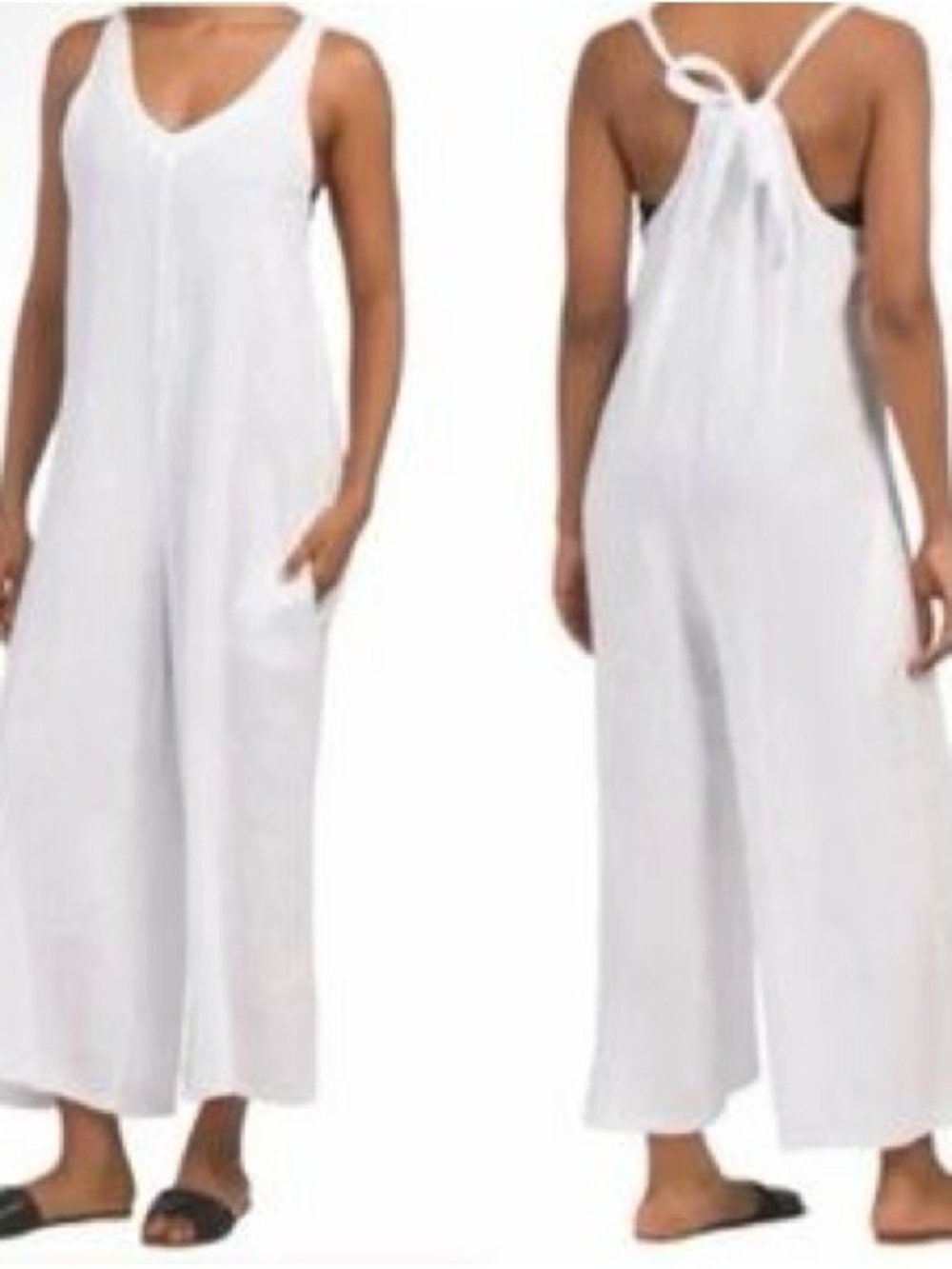 Elena Baldi 100% linen jumpsuit made in Italy
